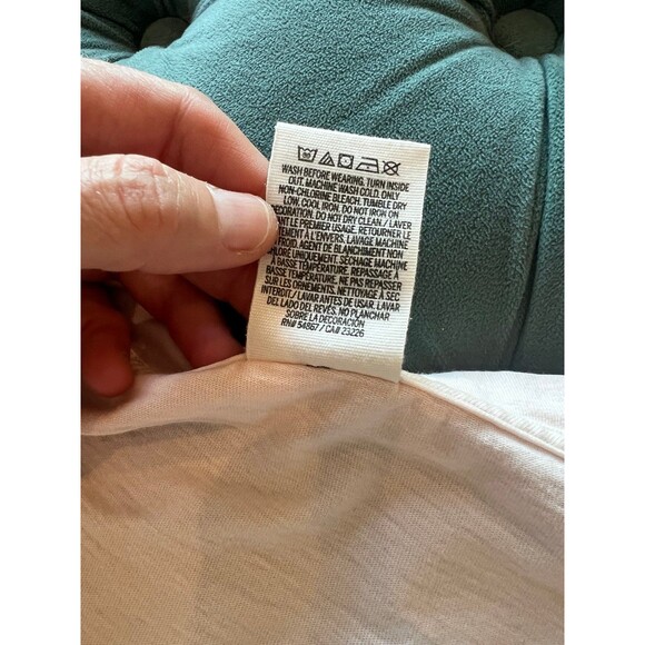 Victoria’s Secret PINK Long Sleeve Tee Light Pink Black  Large L - Picture 6 of 6